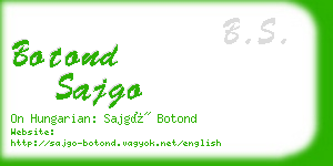 botond sajgo business card